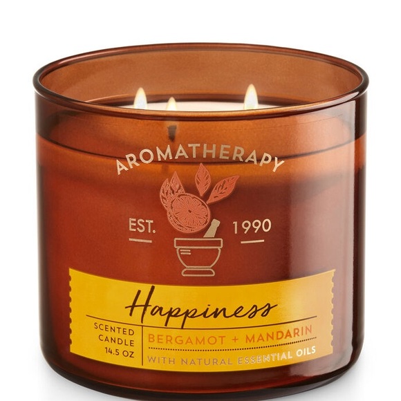 Aromatherapy Happiness Bergamot & Mandarin Candle